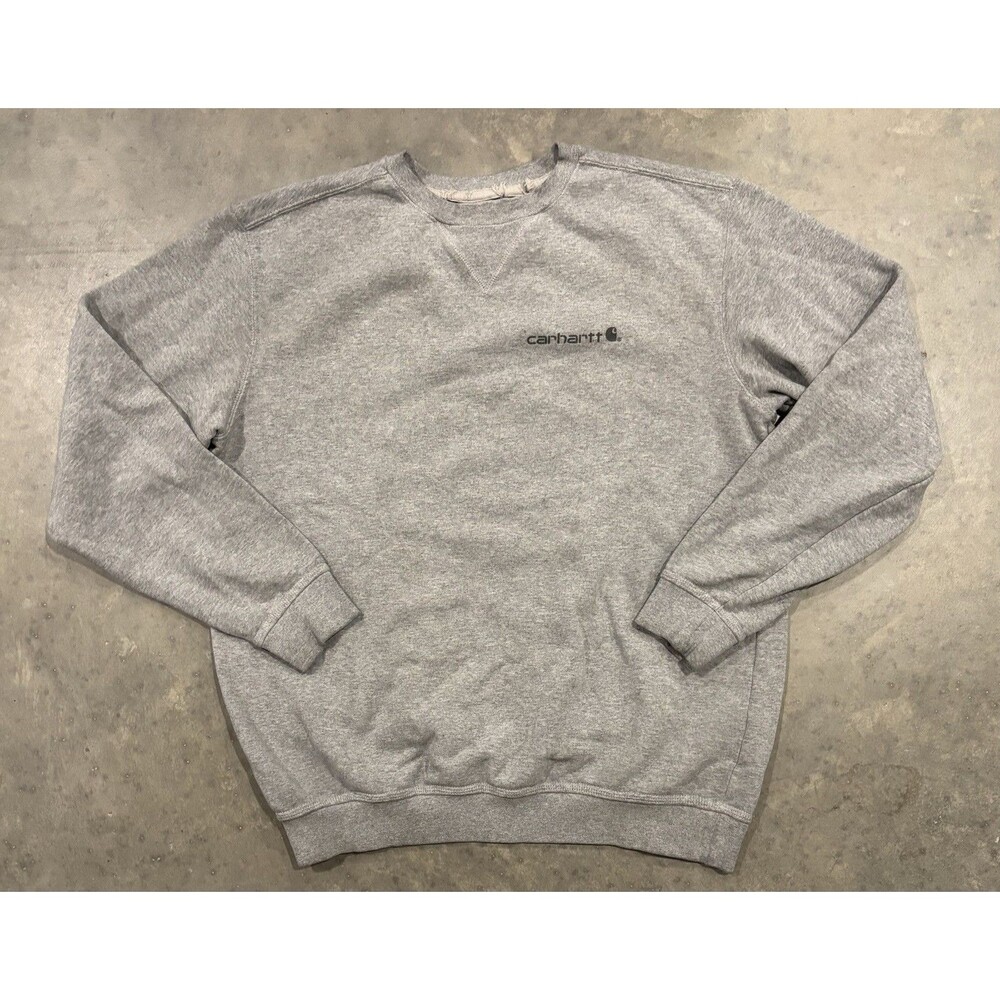 Carhartt Sweatshirt Mens Medium Original Fit Crewneck Workwear Pullover Gray